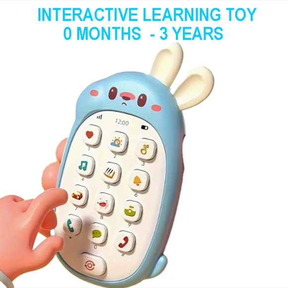 for Babies & Toddlers 0-3 Years Toy Phone  - BPA-Free, Music & Sound Functions - Picture 1 of 3